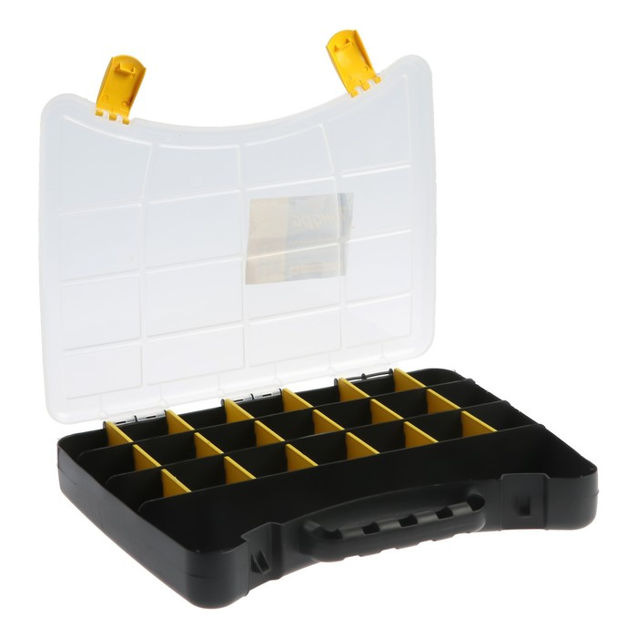 Органайзер с замком ТУНДРА, переставные перегородки, 12 Органайзер с замком ТУНДРА, переставные перегородки, 12", 300 х 225 х 45 мм