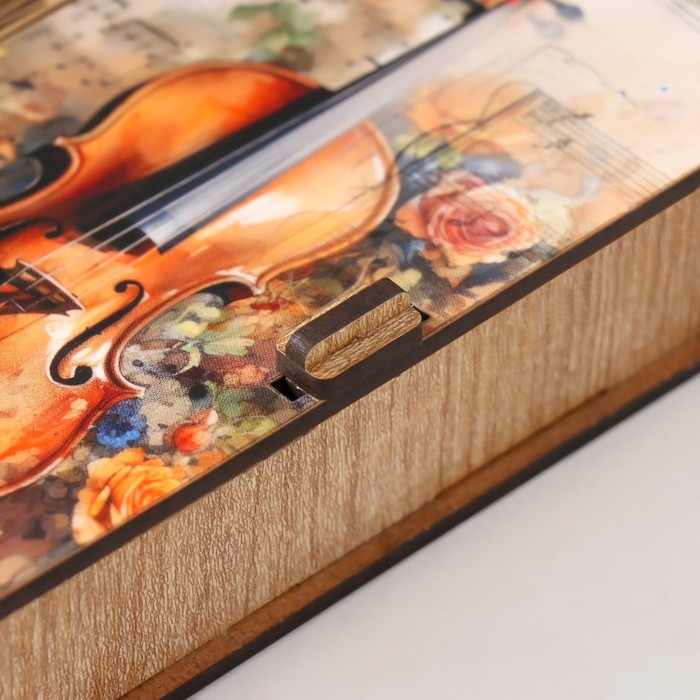 Шкатулка "Скрипка" 17х8,5х3,5 см