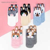 Набор носков KAFTAN "Котики" 5 пар, р-р 35-38 (24-26 см) Набор носков KAFTAN "Котики" 5 пар, р-р 35-38 (24-26 см)