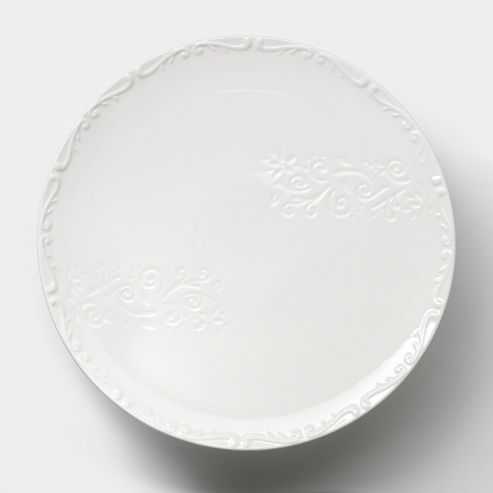 Тортовница фарфоровая Magistro Kingdom, 30,5&times;9,5 см