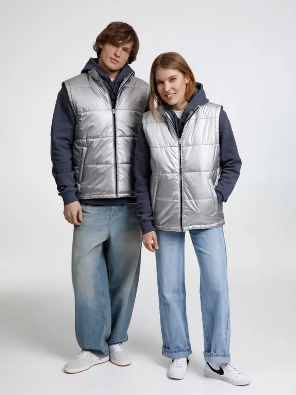 Жилет Kama серебристый, размер S