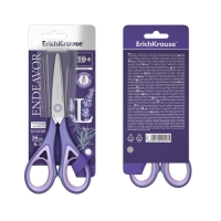 Ножницы ErichKrause Endeavor Lavender, 16 см, антискользящие резиновые вставки, улучшенная заточка, блистер, МИКС Ножницы ErichKrause Endeavor Lavender, 16 см, антискользящие резиновые вставки, улучшенная заточка, блистер, МИКС
