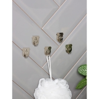 Крючки самоклеящиеся Доляна «Якорь», 5 шт, металл Крючки самоклеящиеся Доляна «Якорь», 5 шт, металл