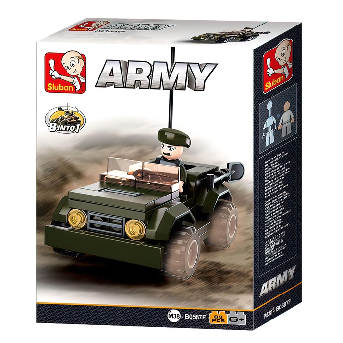 Конструктор Армия &laquo;Джип&raquo;, 83 детали