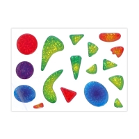 Аппликация гелевыми стразами для детей. Мозаика &laquo;Динозавр и попугай&raquo;, набор для творчества