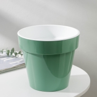 Кашпо для цветов со вставкой &laquo;Порто&raquo;, 2,4 л, цвет нефритовый