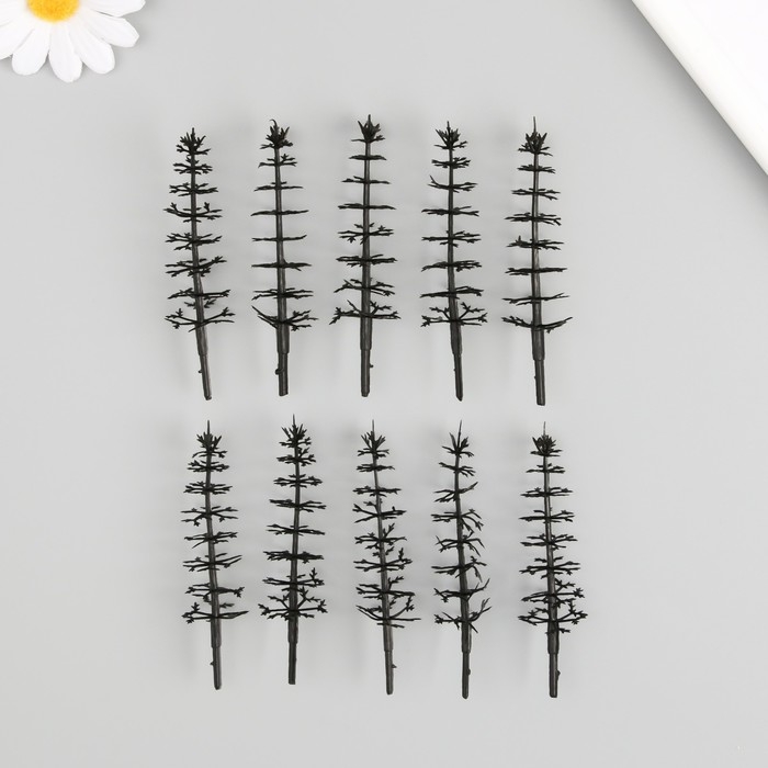 Декор для создания миниатюр (деревья) "Ствол дерева - сосна" н-р 10 шт 2,2х2,2х8 см