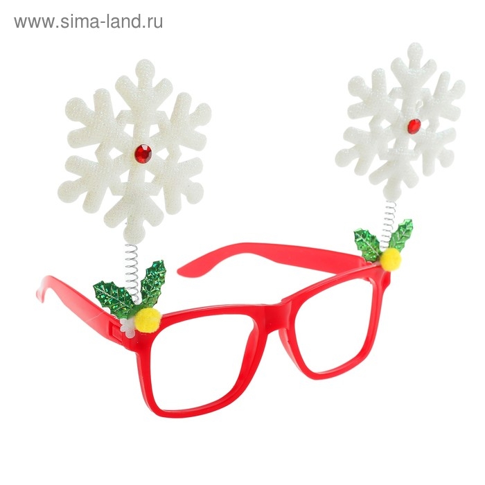 Карнавальные очки &laquo;Снежинки&raquo;
