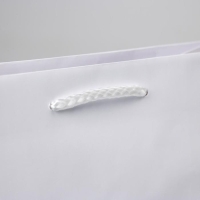 Пакет подарочный ламинированный, упаковка, &laquo;Белый&raquo;, MS 18 х 23 х 8 см