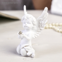 Сувенир полистоун "Белоснежный ангел с шариком из страз сидит" МИКС 8х6х2,5 см Сувенир полистоун "Белоснежный ангел с шариком из страз сидит" МИКС 8х6х2,5 см