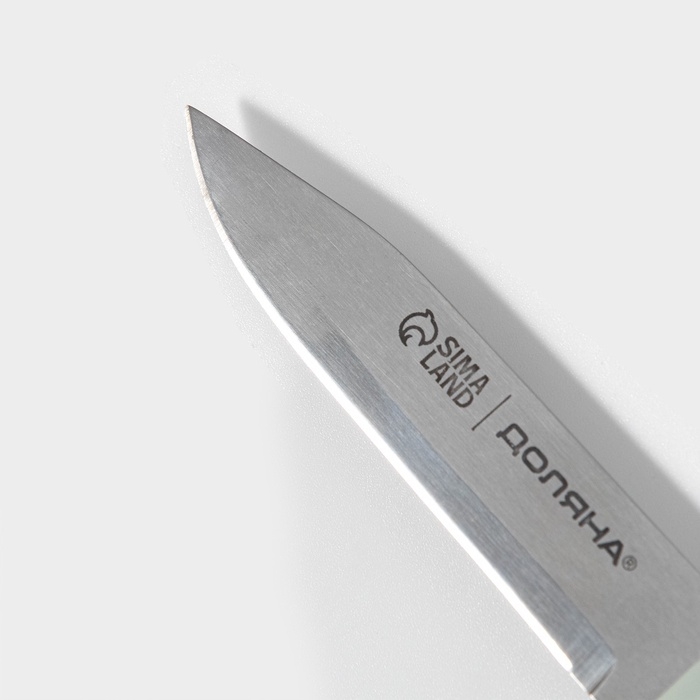 Нож для овощей кухонный Доляна &laquo;Страйп&raquo;, лезвие 7,5 см, цвет синий