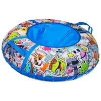 Тюбинг-ватрушка Winter Star &laquo;Стикер&raquo;, LED-подсветка, диаметр чехла 100 см