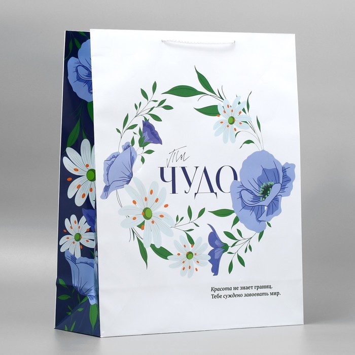 Пакет подарочный ламинированный, упаковка, &laquo;Ты чудо&raquo;, 40 х 49 х 15 см