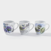 Кружка фарфоровая челси &laquo;Прованс&raquo;, 300 мл, рисунок микс