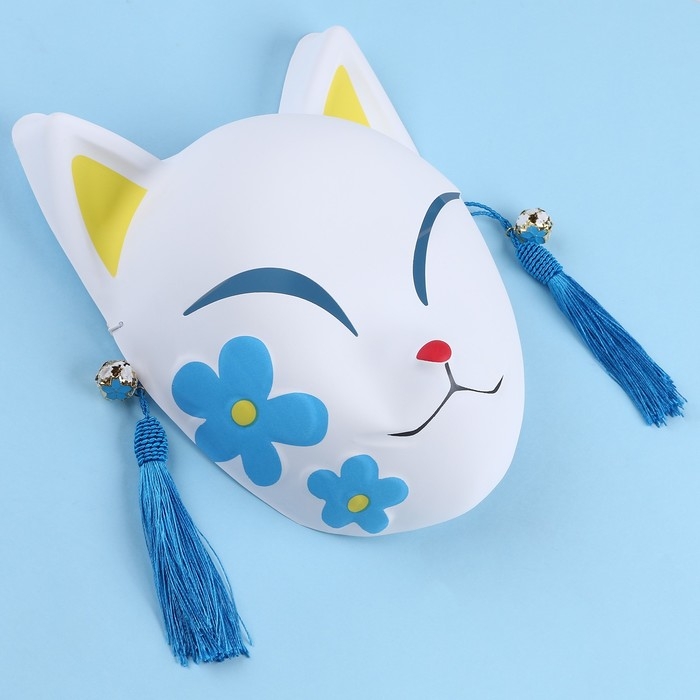 Карнавальная маска Карнавальная маска "Лиса аниме", цвет белый