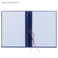 Папка "Магистерская диссертация" бумвинил, гребешки/сутаж, без бумаги, цвет синий (вместимость до 300 листов)