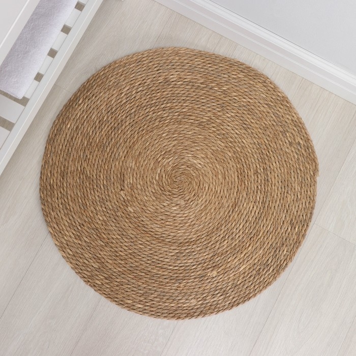 Коврик плетёный Доляна &laquo;Жгут&raquo;, d=70 см