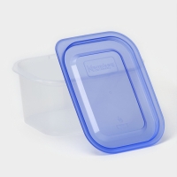 Контейнер для продуктов с паровыпуском, 750 мл, 16&times;11&times;7 см, прямоугольный, цвет микс