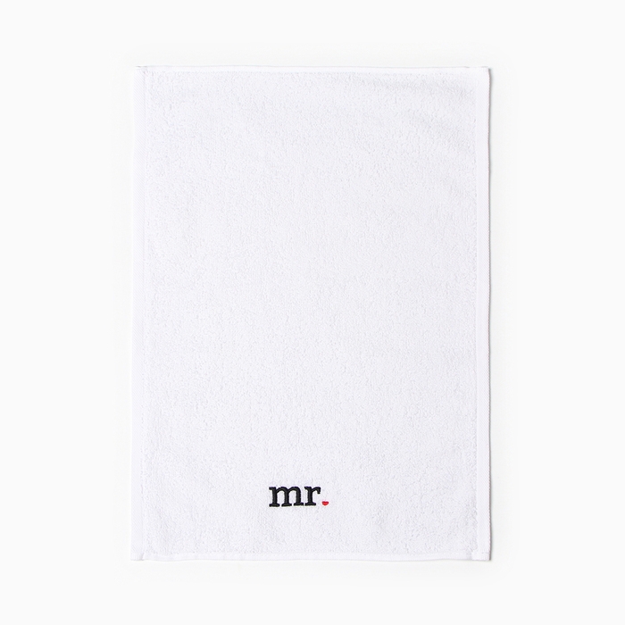 Набор полотенец Набор полотенец "Мистер и Миссис" 35х50 см-2 шт, 100% хлопок, 350 г/м2