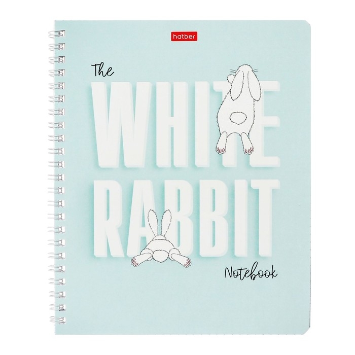 Тетрадь 48 листов в клетку, на гребне Тетрадь 48 листов в клетку, на гребне "Следуй за белым кроликом", обложка мелованный картон, блок 65 г/м2, МИКС