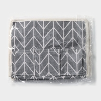 Органайзер для мелочей Доляна &laquo;Зиг-заг&raquo;, 6 карманов, 25&times;13&times;18 см, цвет серый