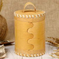 Туес &laquo;Иван-чай&raquo;, 8,5&times;8,5&times;14 см, береста