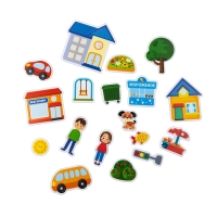 Настольная игра &laquo;Пластик на липучках. Городок&raquo;, 3+, в конверте