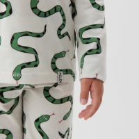 Пижама детская (лонгслив и брюки) KAFTAN "Змеи" р.36 (134-140) Пижама детская (лонгслив и брюки) KAFTAN "Змеи" р.36 (134-140)