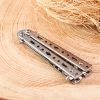 Нож-бабочка "Аргус" 17см, клинок 69мм/1мм, серебристый Нож-бабочка "Аргус" 17см, клинок 69мм/1мм, серебристый