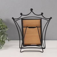 Фоторамка металл на 1 фото 10х15 см "Принцесса" черный 21х22,5 см Фоторамка металл на 1 фото 10х15 см "Принцесса" черный 21х22,5 см