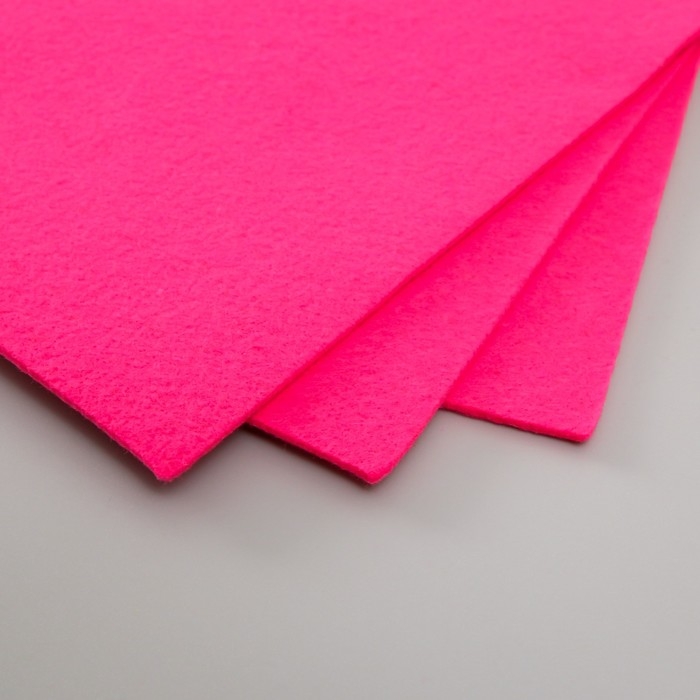 Набор мягкого фетра Набор мягкого фетра "Астра" (3 шт) ярко-розовый, 3 мм, 400 гр. 20х30 см