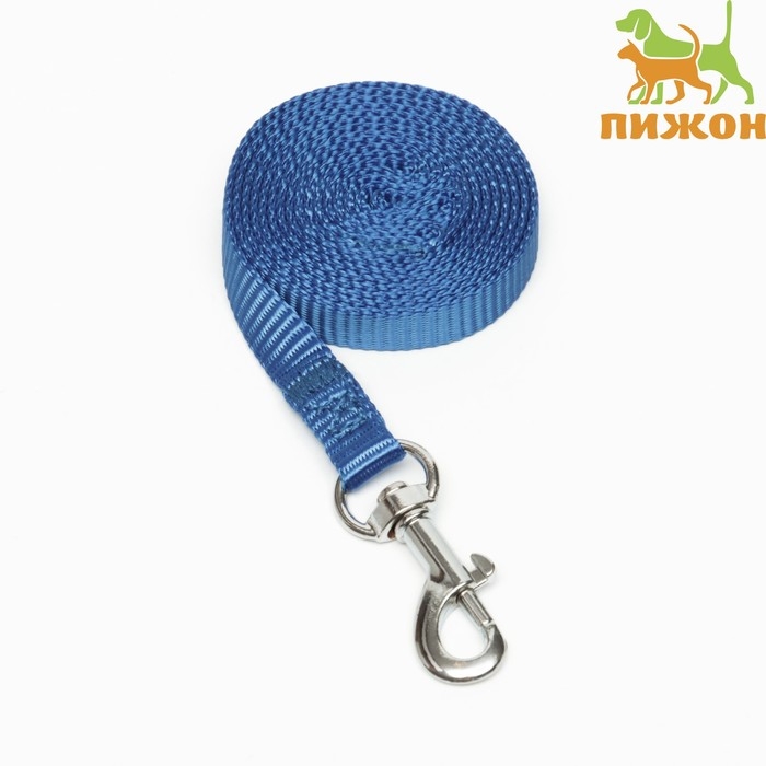 Поводок 120 х 1 см, полиэстер, синий Поводок 120 х 1 см, полиэстер, синий
