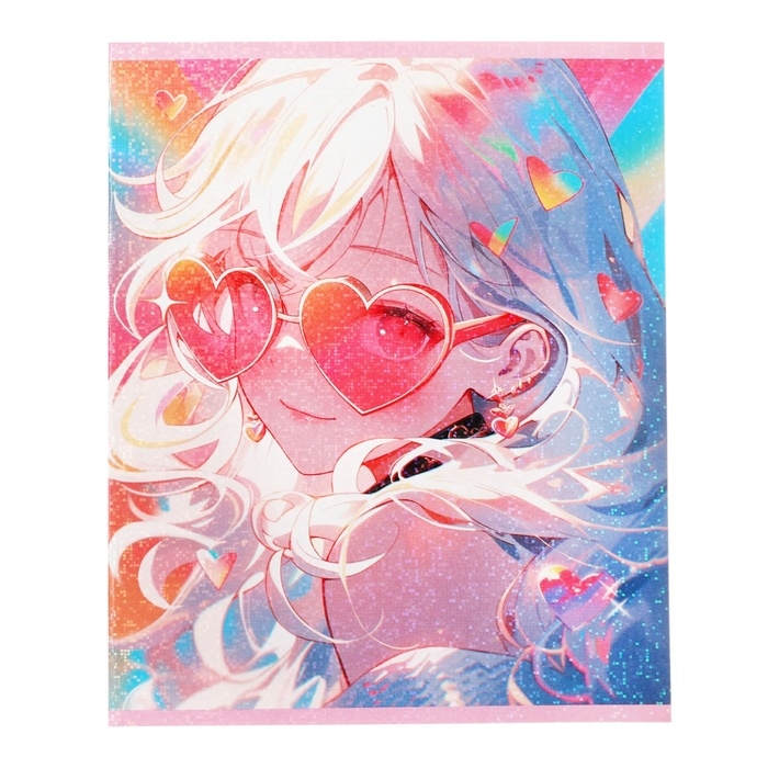 Комплект тетрадей из 5 штук 48 листов в клетку Calligrata TOP Комплект тетрадей из 5 штук 48 листов в клетку Calligrata TOP "В розовых очках", обложка мелованный картон, голографическая ламинация, блок офсет