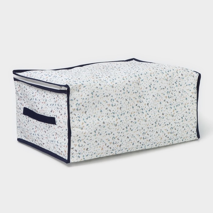 Кофр для хранения вещей Доляна &laquo;Мармелад&raquo; с ПВХ-окном, 45&times;30&times;20 см, цвет белый