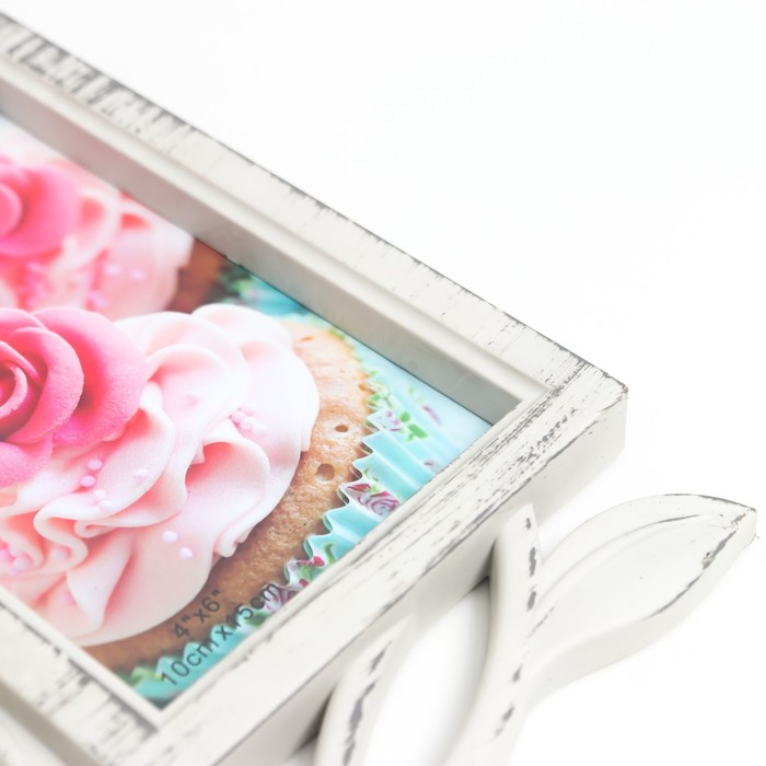 Фоторамка пластик на 2 фото 10х15 см Фоторамка пластик на 2 фото 10х15 см "Птица счастья" песочная 21х35 см