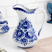 Кувшин &laquo;Аннушка&raquo;, 1,5 л, 20,5 см, , гжель