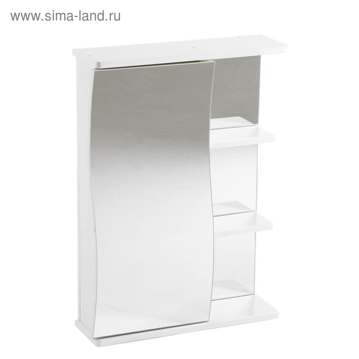 Зеркало-шкаф для ванной комнаты "Волна 500" левый, 50 х 70,5 х 16 см