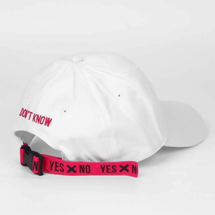 Кепка женская Yes/No, с лентой, цвет белый, р-р 56 Кепка женская Yes/No, с лентой, цвет белый, р-р 56