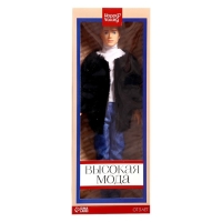 Кукла-модель &laquo;Высокая мода&raquo;, чёрный полушубок