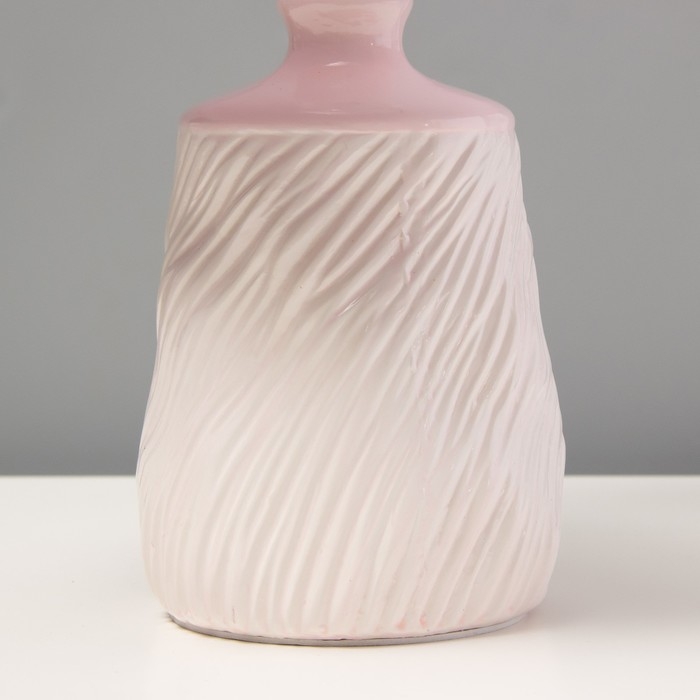 Настольная лампа "Миранда" Е14 40Вт розовый  20х20х34см