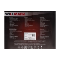 Мини-печь WILLMARK WOF-405BL, 1400 Вт, 40 л, таймер, до 300&deg;С, чёрная