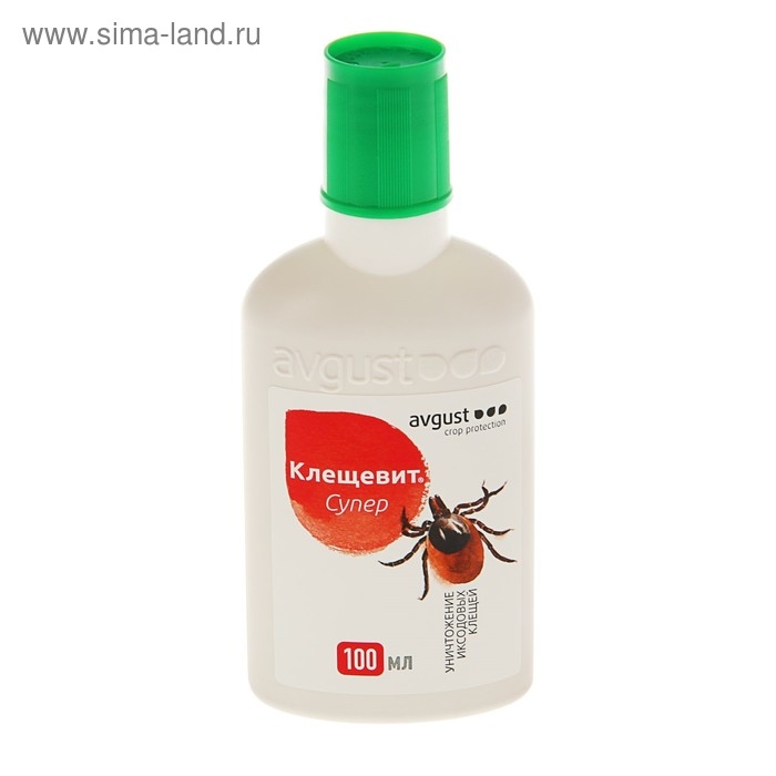 Средство от клещей на приусадебных, дачных и садовых участках Клещевит  Супер 100 мл