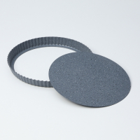 Форма для выпечки Доляна, d=28 см, съёмное дно, антипригарное покрытие, цвет серый Форма для выпечки Доляна, d=28 см, съёмное дно, антипригарное покрытие, цвет серый