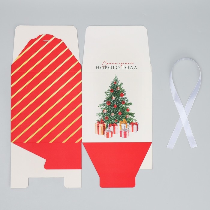 Коробка подарочная новогодняя складная &laquo;Сказочного Нового года&raquo;, ёлочка, 18 х 18 х 18 см, Новый год