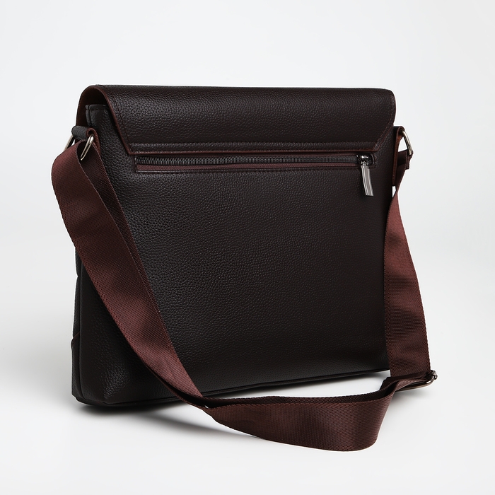 Сумка мужская деловая TEXTURA, 2 наружных кармана, цвет коричневый Сумка мужская деловая TEXTURA, 2 наружных кармана, цвет коричневый