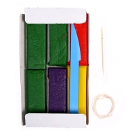 Свеча своими руками на новый год &laquo;Новогодний подарок&raquo;, новогодний набор для творчества