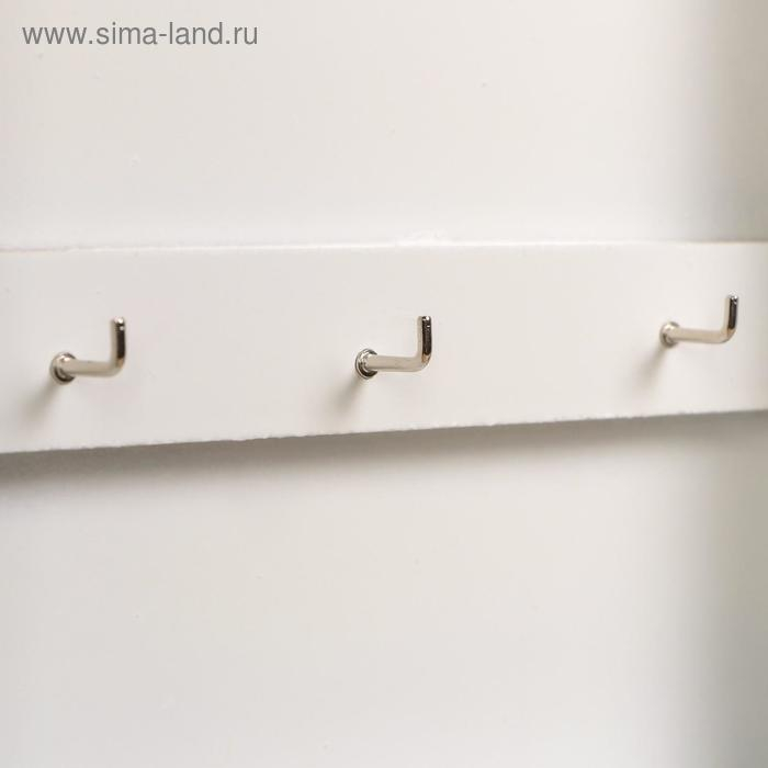 Ключница дерево "Домик с розовым садом" 30х22х6 см