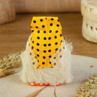 Оберег &laquo;Домовой с самоваром&raquo;, 12 см, микс