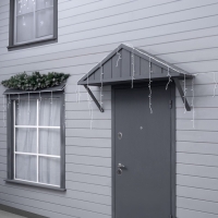 Гирлянда &laquo;Бахрома&raquo; 25 &times; 0.7 м, IP44, УМС, белая нить, 450 LED, свечение мульти, 220 В