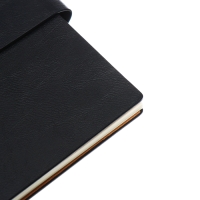 Органайзер на гребне, А5, 80л, клетка, обл.кожзам, с хлястиком, черный Органайзер на гребне, А5, 80л, клетка, обл.кожзам, с хлястиком, черный